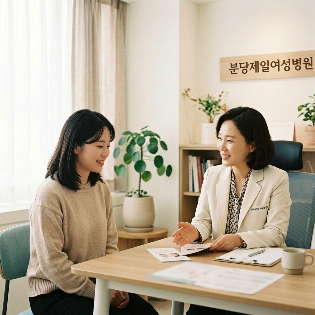 산부인과 전문의 상담 — 신뢰형 이미지