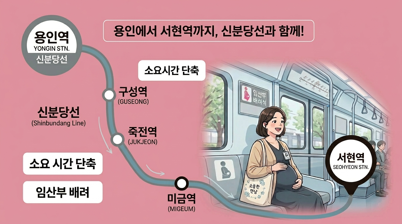 용인에서 서현역 신분당선 교통 안내 — 분당제일여성병원